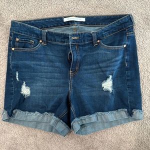 Denim shorts size 16
